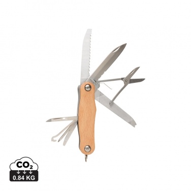 Logo trade promotional merchandise picture of: Wood pocket knife