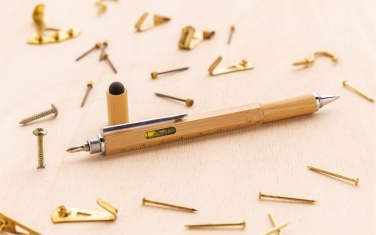 Logotrade business gift image of: Bamboo 5-in-1 toolpen