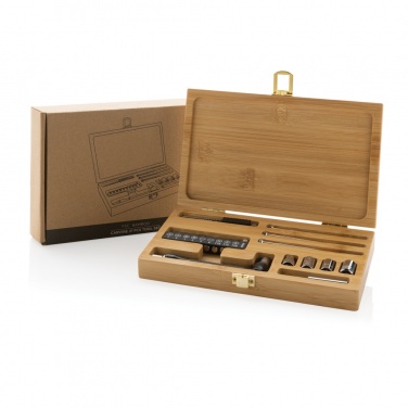 Logo trade promotional merchandise photo of: Carvine 21 pcs bamboo tool set