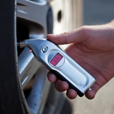 Logo trade promotional products image of: Digital tyre gauge