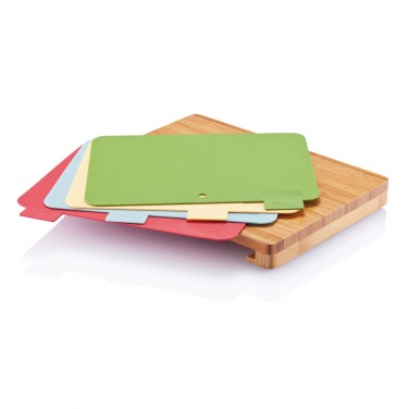 Logo trade promotional item photo of: Cutting board with 4pcs hygienic boards
