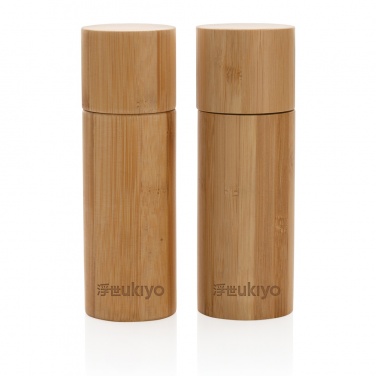 Logotrade business gifts photo of: Ukiyo bamboo salt and pepper mill set