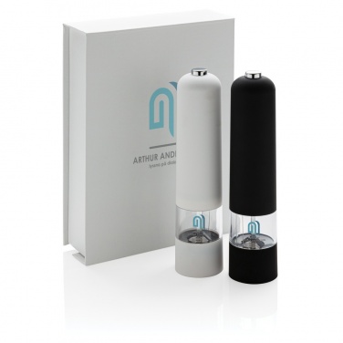 Logo trade promotional products image of: Electric pepper and salt mill set