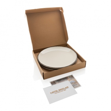 Logo trade promotional giveaways image of: Ukiyo dinner plate set of 2
