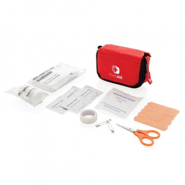 Logo trade promotional items image of: First aid set in pouch