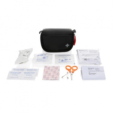 Logotrade promotional gift image of: RCS recycled nubuck PU pouch first aid set mailable