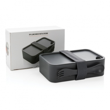 Logo trade advertising products picture of: PP lunchbox with spork