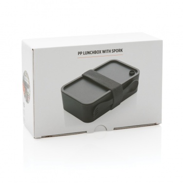Logo trade advertising products picture of: PP lunchbox with spork
