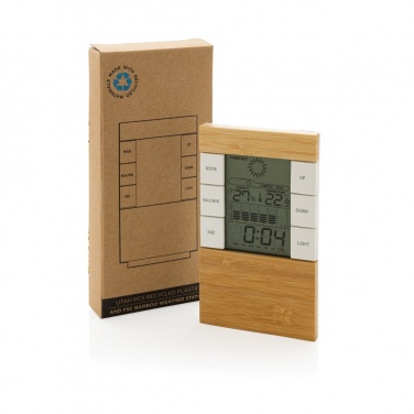 Logotrade corporate gifts photo of: Utah RCS rplastic and bamboo weather station