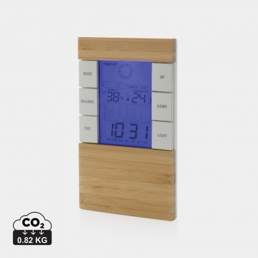 Logo trade promotional giveaway photo of: Utah RCS rplastic and bamboo weather station