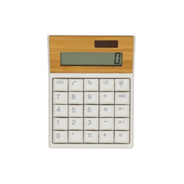 Logotrade promotional item picture of: Utah RCS recycled plastic and  bamboo calculator
