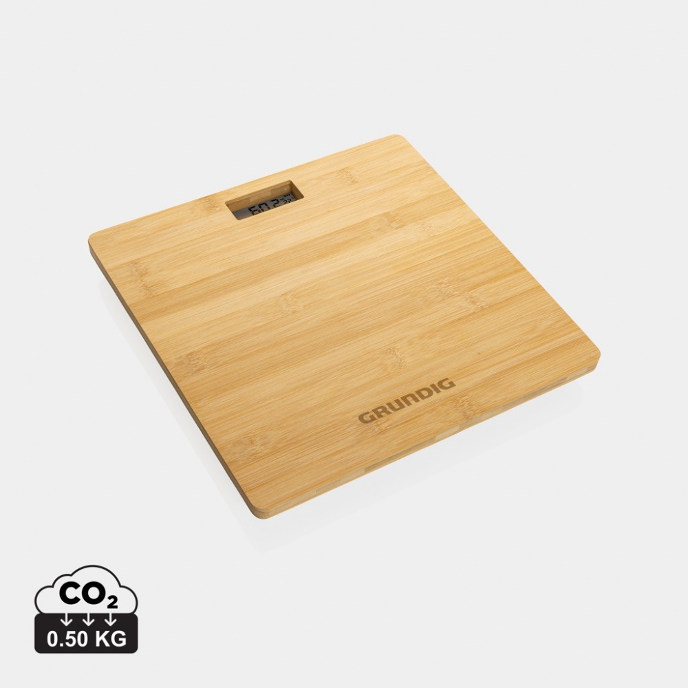 Logotrade advertising products photo of: Grundig Bamboo Digital Body Scale