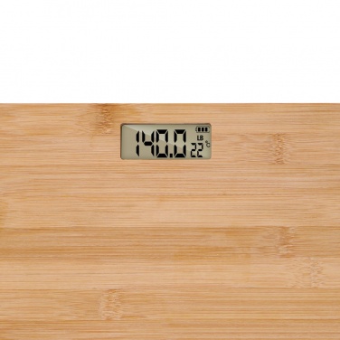 Logo trade promotional merchandise picture of: Grundig Bamboo Digital Body Scale