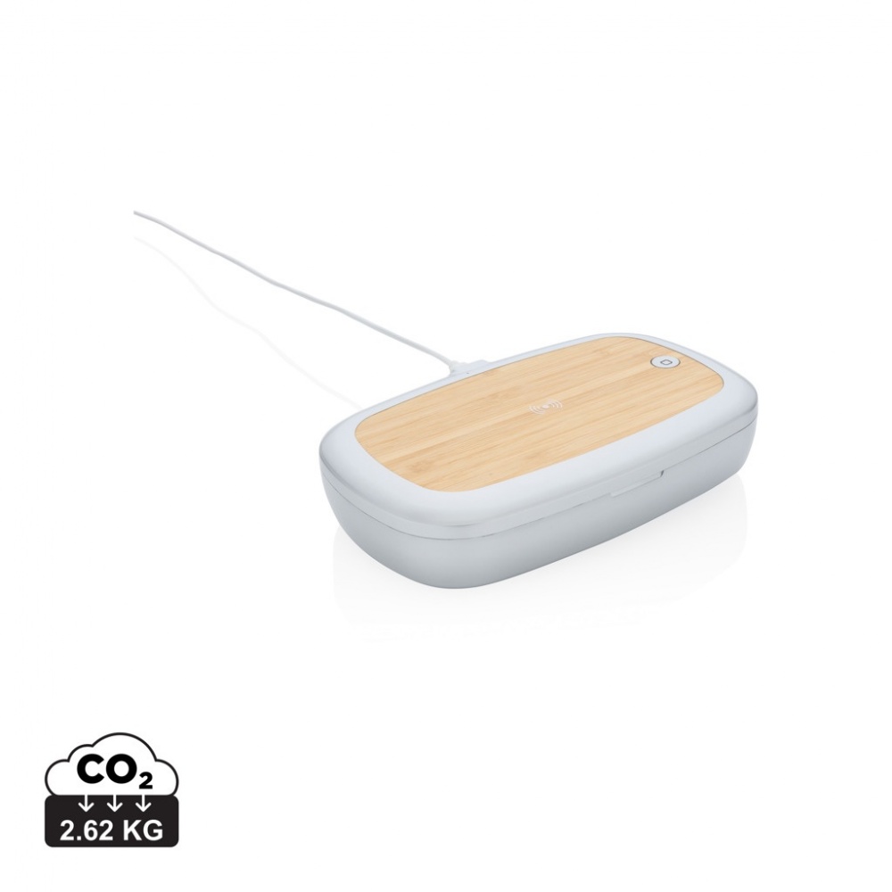 Logotrade promotional item image of: Rena UV-C steriliser box with 5W wireless charger