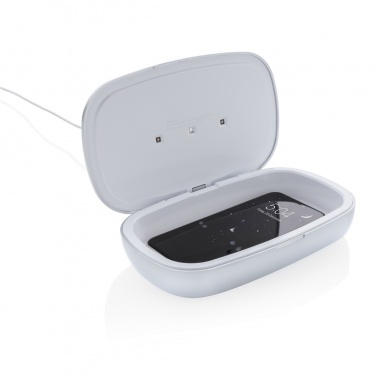 Logo trade advertising products image of: Rena UV-C steriliser box with 5W wireless charger
