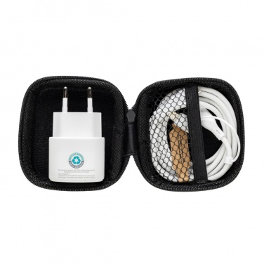 Logotrade promotional giveaway picture of: Boost RCS reycled PET 20W type C 2 pcs charging set