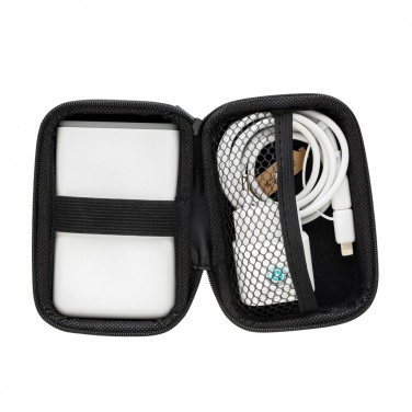 Logo trade business gifts image of: Surge RCS recyled PET 20W type C 3 pcs charging set