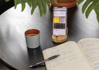 Logo trade promotional product photo of: Bamboo tablet and phone holder