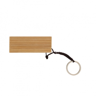 Logo trade business gift photo of: Standkey bamboo keychain phone stand