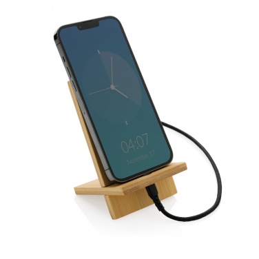 Logotrade promotional giveaways photo of: Bamboo phone stand in kraft box