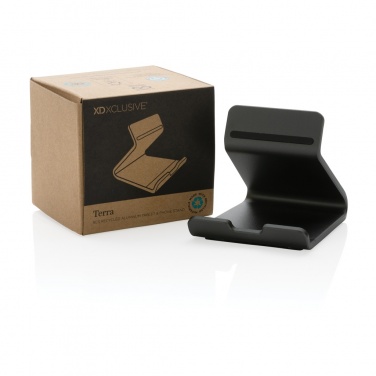 Logo trade promotional items picture of: Terra RCS recycled aluminium tablet & phone stand