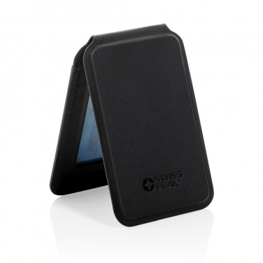 Logo trade promotional products picture of: Magstand RCS recycled PU magnetic phone wallet with stand