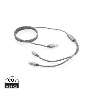Logotrade corporate gift image of: 3-in-1 braided cable