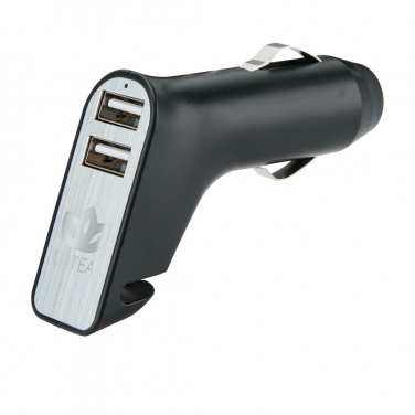 Logotrade corporate gift picture of: Dual port car charger with belt cutter and hammer