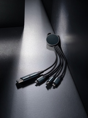 Logo trade promotional giveaways image of: Terra RCS recycled aluminium 6-in-1 charging cable