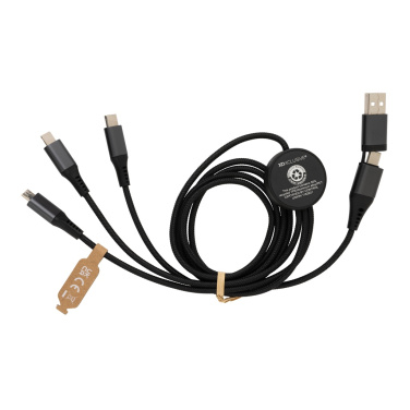 Logotrade promotional merchandise picture of: Terra RCS recycled aluminium 120cm 6-in-1 cable