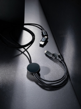 Logotrade promotional product picture of: Terra RCS recycled aluminium 120cm 6-in-1 cable