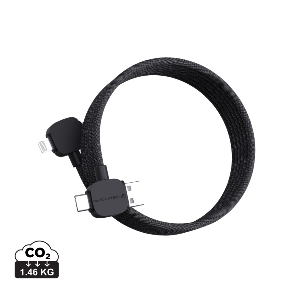 Logo trade promotional products picture of: Urban Vitamin Stockton 65W RCS RTPE/RPET magnetic cable