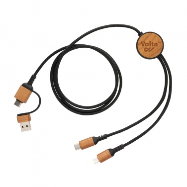 Logotrade promotional giveaway picture of: Ohio RCS certified recycled plastic 6-in-1 cable