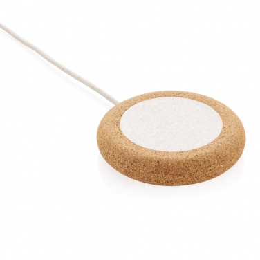 Logo trade business gift photo of: Cork and Wheat 5W wireless charger