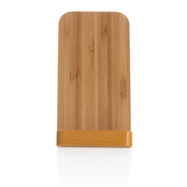 Logo trade advertising product photo of: Bamboo 5W wireless charging stand