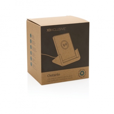 Logo trade promotional giveaway photo of: Ontario  RCS recycled plastic 10W stand