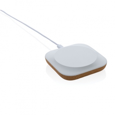Logo trade promotional gifts image of: Oregon RCS recycled plastic and cork 10W wireless