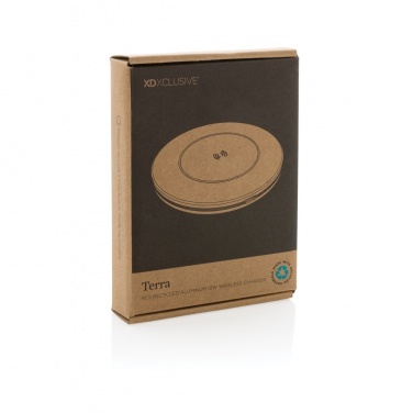 Logotrade promotional product image of: Terra RCS recycled aluminium 10W wireless charger