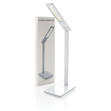 Logo trade promotional gifts picture of: 5W Wireless Charging Desk Lamp