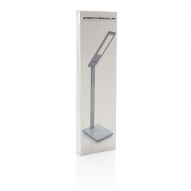 Logo trade corporate gifts picture of: 5W Wireless Charging Desk Lamp