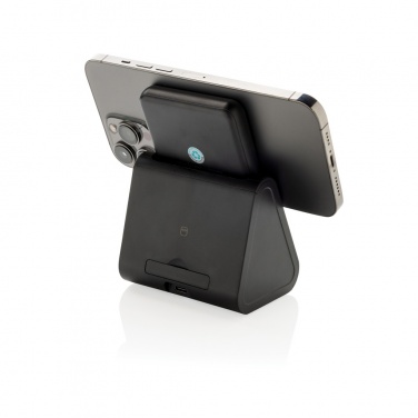 Logo trade promotional products image of: Powerbase RCS recycled plastic 3 in 1 charger with powerbank