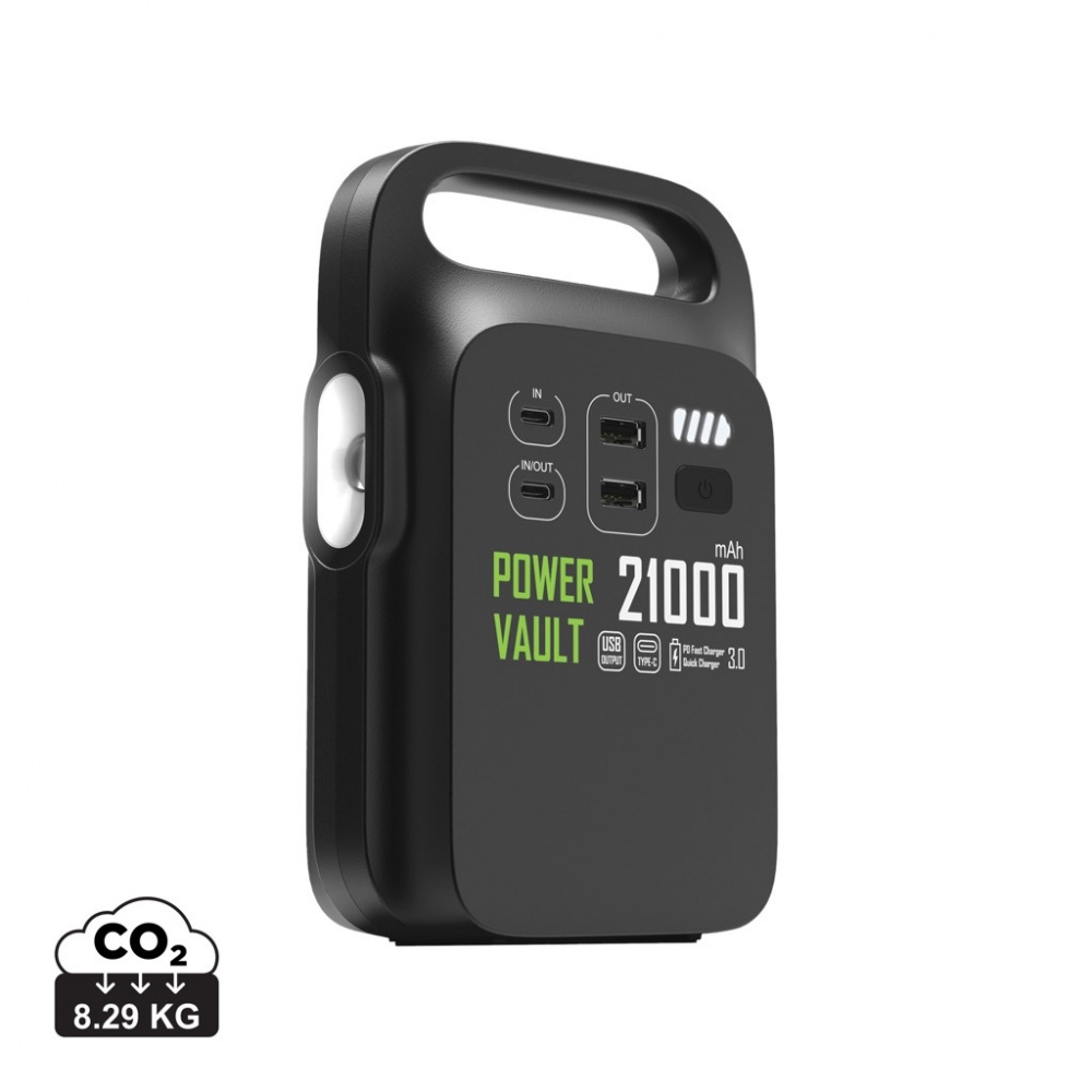 Logo trade promotional giveaway photo of: Power Vault RCS rplastic 21000 mAh portable power station