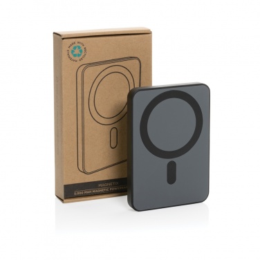 Logotrade advertising products photo of: Magnetix RCS recycled plastic 5000 mah magnetic powerbank