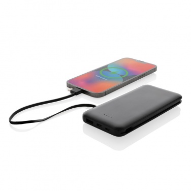 Logotrade promotional item picture of: Lockhart RCS recycled plastic 10.000 with integrated cables