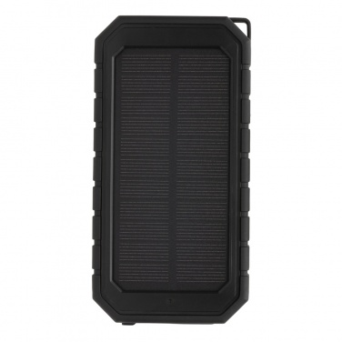 Logo trade promotional giveaways image of: RCS recycled plastic Solar powerbank with 10W Wireless