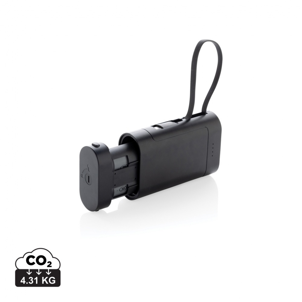 Logo trade promotional merchandise picture of: CycleCell 10,000 mah removable battery powerbank