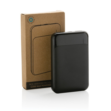 Logotrade promotional merchandise picture of: RCS recycled plastic 5.000 mAh powerbank
