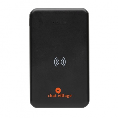 Logotrade promotional gift image of: RCS recycled plastic 5.000 mAh 5W wireless powerbank