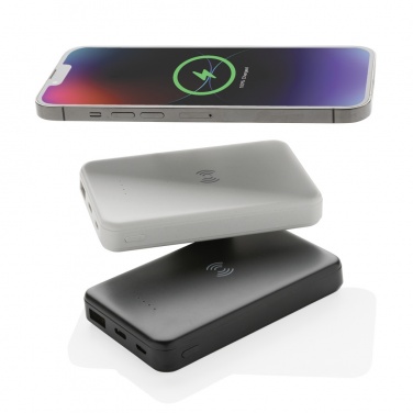 Logotrade promotional product image of: RCS recycled plastic 5.000 mAh 5W wireless powerbank
