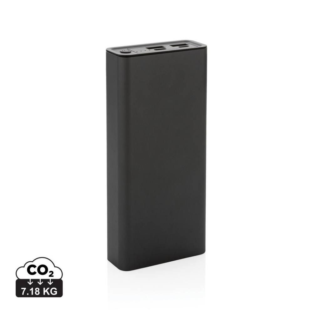 Logotrade promotional product picture of: Terra RCS recycled 20W aluminium powerbank 20.000 mAh